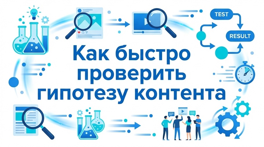 Как быстро проверить гипотезу контента: тестируем рубрики на малом охвате без бюджета
